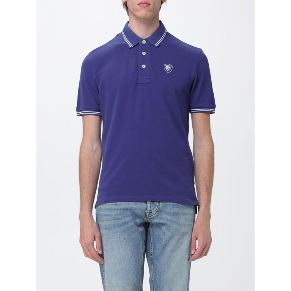 Blauer Polo Shirt Men Blue